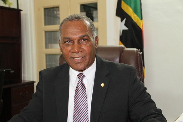 Premier of Nevis Hon. Vance Amory at the Nevis Island Administration offices at Bath Plain on June 08, 2016